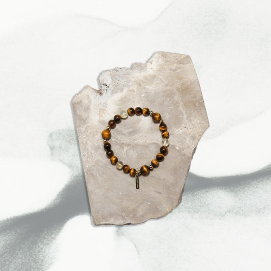 Earth's Vision Bracelet - Tiger's Eye Citrine Crystal