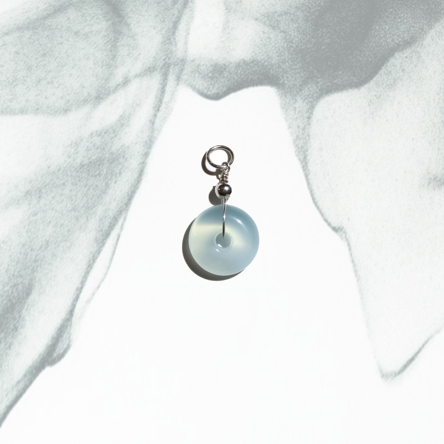Ping An | Blue Chalcedony Peace Buckle Charm