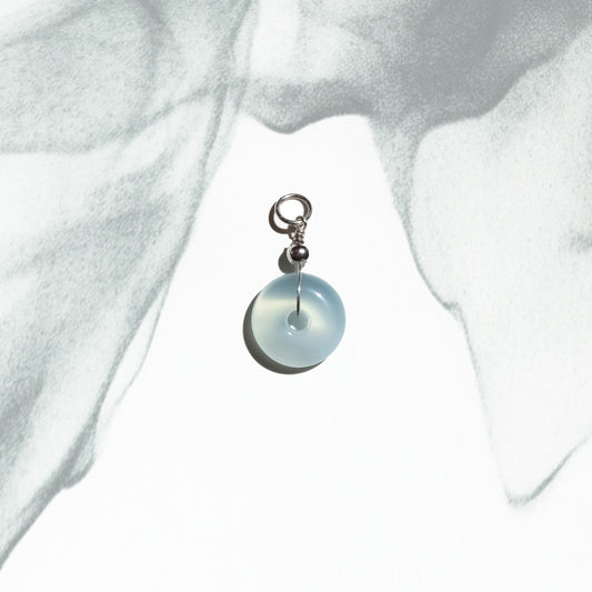 Ping An | Blue Chalcedony Peace Buckle Charm
