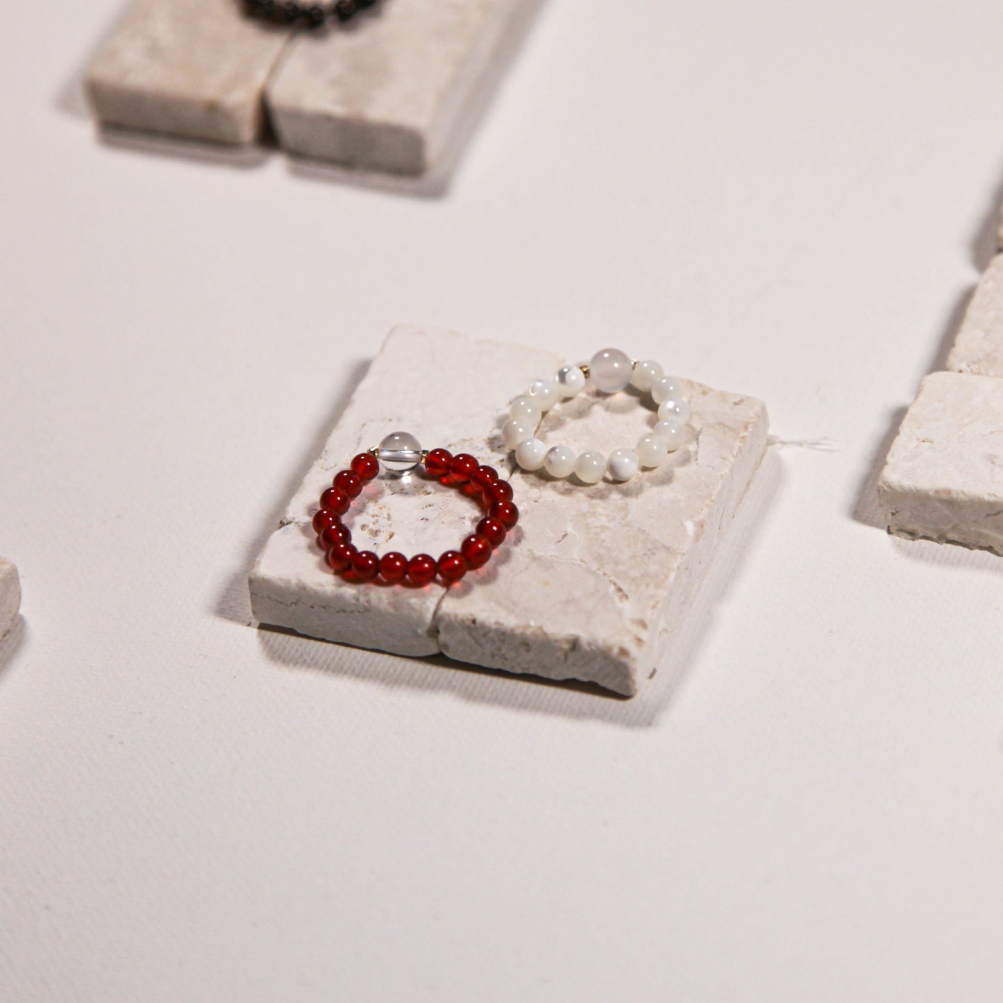 Ignite Ring Red Carnelian Clear Quartz