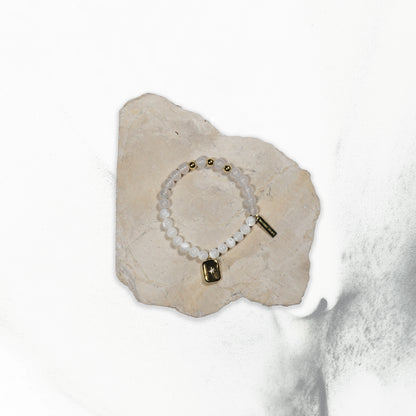 Pure Lumina Bracelet Mother of Pearl White Jade