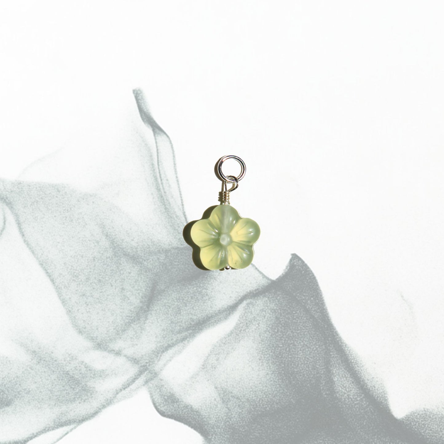 Peach Blossom - Serpentine Jade Charm