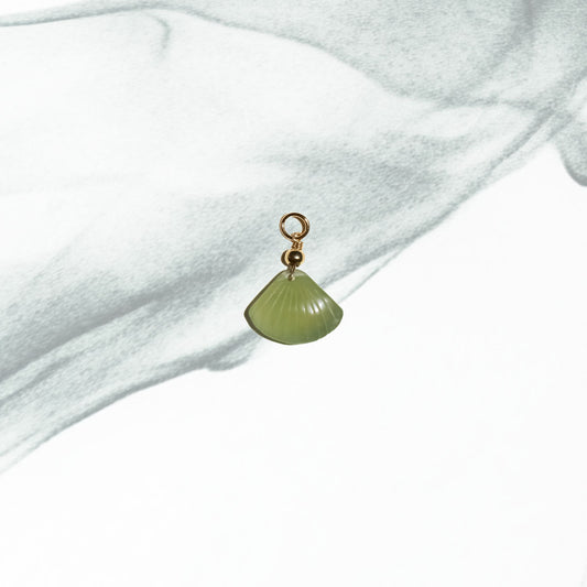 Sea Shell - Serpentine Jade Charm