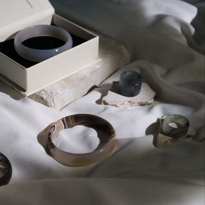 Born Once | "Riverbed" Serpentine Jade Band Ring