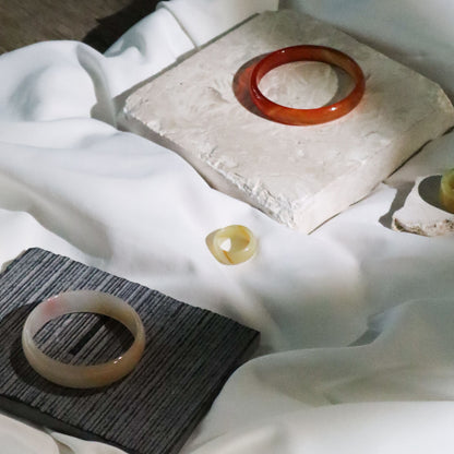 Born Once | "Honey" Serpentine Jade Band Ring