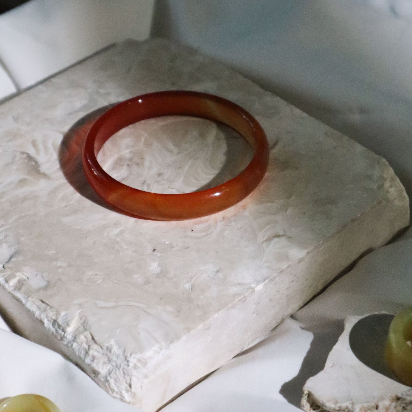 Born Once | "Rock Sugar" Carnelian Bangle Classic Round