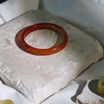 Born Once | "Rock Sugar" Carnelian Bangle Classic Round