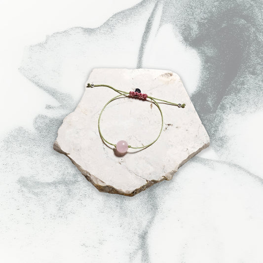 Threads Le Destin | Rose Quartz Cord Bracelet - Love