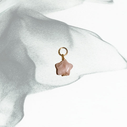 Little Star - Sakura Agate Charm
